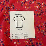 Gibson  Women's Floral Print Knot Blouse 3/4 Sleeve Size XL Photo 13