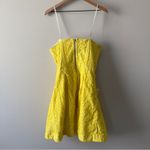 Lilly Pulitzer Yellow Blossom Dress Pineapple Juice strapless floral lined zip Photo 2
