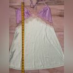Victoria's Secret  Colorblock Satin Lace Inset Slip Dress Photo 5