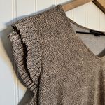 Adrianna Papell Pleated Sleeve Polka Dot Tank Top Women’s Size Medium Photo 3