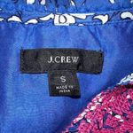 J.Crew Belted Tunic Midi Dress Cerulean Night Sky Block Print Small Beach Resort Blue Photo 7