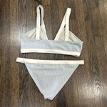 Tularosa Shore Top and bottom in Baby Blue & White bikini Photo 3