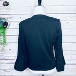 Calvin Klein  Black Bell Sleeve Open Front Blazer Jacket Size 8 Medium Photo 9