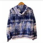 American Eagle AEO Tie Dye Windbreaker Track Jacket Blue White XL Oversized Photo 1