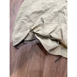 Riley Khaki Green Nylon Maxi Skirt Drawstring Hem Accent Military Style Size M Photo 2