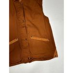 Corduroy Vest Women's Small brown Vintage‎ Snap Zip Sleeveless Cotton Photo 7