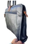 Capezio Vintage  black & brown faux leather laptop briefcase Photo 2