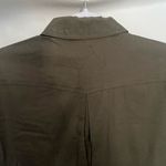 Voice Stretch Military Womens Top Sz Large Olive Patches Babydoll Y2K Gorp Green Photo 6