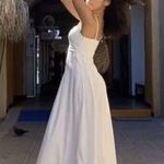 ZARA dress maxi corset style bohemian white summer vacation Photo 2