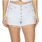 Levi's 501 Women's 26 Denim Jean Shorts Cutoff Light Wash White Size 2 Button-Fl Photo 0