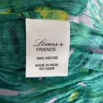 Lovers + Friends Alicia Crop Off Shoulder Top Palm Jungle Print Medium Green NWT Photo 4