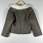Raga  Anthropologie Faux Suede Double Breasted Coat Photo 3