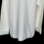 Lands' End Lands’ End Knit Sweater Blazer White Women’s Size M 10-12 Casual Neutral Cotton Photo 5