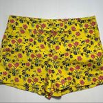 Loft The Riviera Shorts Yellow Floral Size 6 Photo 0