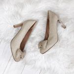 See By Chloe See by Chloé Women's Paillette Bow Tie Gold Sequin Pump High‎ Heel 39 NEW Photo 0