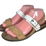 Naot Norah Cork Leather White Diamond Sandals Size EU 38 US 7 Photo 0
