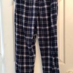 Warm & Snuggly Lounge Pants Navy Plaid M NWT Blue Size M Photo 5