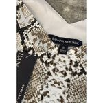Banana Republic Banana Republic Cream Snakeskin Print Polyester Tank Top w/ Lining - Size Small Photo 4