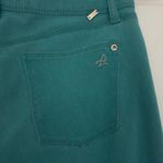 DL1961  Angel Mid Ride Skinny Ankle Calypso Jeans teal cotton zip 4-way stretch Photo 8