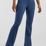 Title Nine Kirsi Flare Legging Yoga Pants Women's Size M Petite Mineral Blue Photo 0