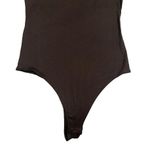 Popular 21  Bodysuit Black Knit Top Crew Neck Women's Small Short Sleeve NEW Photo 5