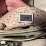 Guess  Cream Textured Satchel with Metal Hardware and shoulder strap Photo 1