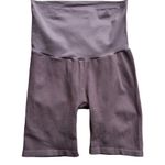 Ingrid And Isabel Seamless Ribbed Maternity Bike Shorts Brown Small Women’s Photo 1