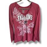 NFL Team Apparel 5/$65 Atlanta Falcons Women's Long Sleeve V-Neck Tee - XL Photo 1