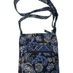 Vera Bradley  Windsor Navy Paisley HIPSTER Crossbody Bag Purse Retired Patern GUC Photo 0