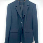 Valerie Stevens  size 10 black blazer with leather‎ strap in the back Photo 0