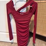 Oh Polly  Burgundy Mini dress Photo 2