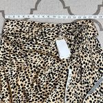 Hugo Boss  Vedina Faux Wrap Satin Animal Print Midi Skirt, Size 12, MSRP $248 Photo 6