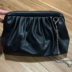 Elegant Black Clutch Cross Body Bag with Removable Chain Photo 0