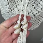 Crochet Backpack Scrunch Top Bag‎ Ivory Boho Bohemian Photo 4
