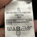 Banana Republic  Black Open Front Duster Cardigan Sweater Linen Blend XL Photo 6