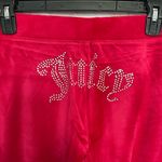 Juicy Couture 🔥 OG Bling Velour Iconic Tracksuit Hoodie & Pants Flash Red Y2K XL Photo 7