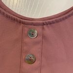 Zenana Outfitters Premium Size S Dusty Pink Batwing Sleeve Pullover Blouse Pearl Buttons Photo 3