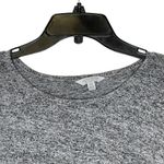 Lucky Brand T-Shirt Top Size Medium Gray Heather Women Cotton Blend Flare Sleeve Photo 1
