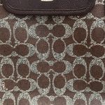 Coach  Brown and Cream Signature Tote Photo 3