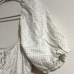 Faithfull the Brand Midi Dress Cottagecore Polka Dot Prairie Coquette Linen 10 Photo 2