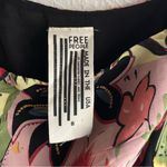 Free People  Gaia One Shoulder Floral Mini Dress Made in USA Sz 8 Photo 7