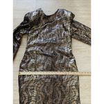 Vintage Womens Party Holiday Dress Jackie‎ Bernard Eklektic Size 16 Gold Sequin Photo 2