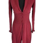 Max edition Vintage Sz Small Cranberry Duster Cardigan W Buttons Photo 0