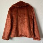 Parisian  Vegan Fur Open Front Collared Coat 8 NWT Photo 6