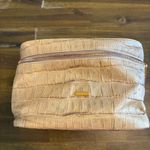 Giorgio Armani  Faux Croc Train Case Travel Bag Makeup Cosmetic Cream Zip Around Photo 1