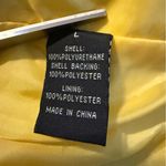 Baccini NWT  Faux Leather Moto Jacket – Women’s Size Large – Mustard Yellow Photo 8