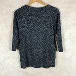 Bobeau  Charcoal Soft Hacci Side Button Knit Top XS Photo 2