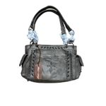 Montana West NWT Concealed Carry Purse Gray Studded Shoulder Handbag Western Photo 1
