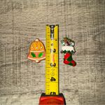 Vintage MYLU Christmas Bell Terracotta
Pin Brooch 1960s with Unbranded Stocking Photo 1
