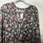 Free People NEW See It Through Dress Black Floral Combo Flowy Maxi MD Romantic Photo 8